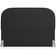Cabeceira Cama Box King 195cm Lanna com Puff Recamier Doha W01  Bouclê Preto - Lyam Decor