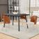Kit 2 Cadeiras Sala de Jantar Estofada Gavi Arena L02 Couríssimo Camel Linho Cru - Lyam Decor