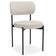 Cadeira Decorativa Estofada Para Sala De Jantar Louvre L02 Linho Cru - Lyam Decor