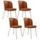 Kit 4 Cadeiras Sala de Jantar Estofada Gavi Arena L02 Couríssimo Camel - Lyam Decor
