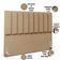 Cabeceira Cama Box Casal Queen 160 cm Dália W01 Linho Bege Escuro - Lyam Decor