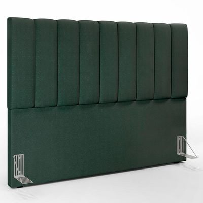Cabeceira Cama Box Casal Queen 160 cm Dália W01 Linho Verde Musgo - Lyam Decor