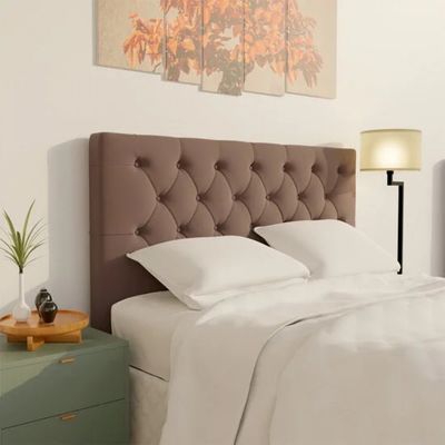 Cabeceira de Casal Turquia para Colchão de 138 cm Styllus Veludo Rosa Que
