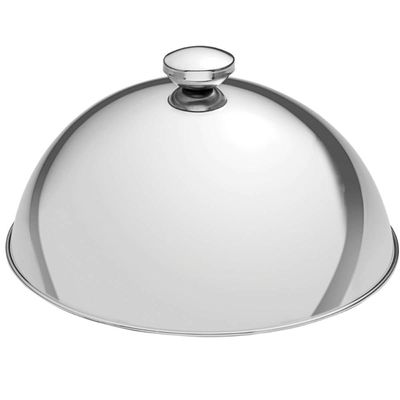 Cloche Tampa para Prato Aço Inox 24,5cm Tramontina Service Cúpula Servir
