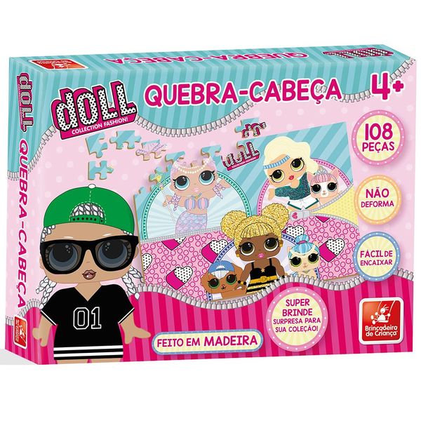 Quebra Cabeça Doll - Madeira - 2697 - Brincadeira De Criança