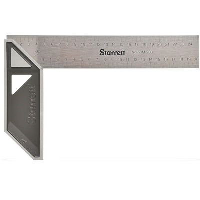 Esquadro Para Carpinteiro Com Cabo Aluminio 350mm - 53m350s - Starrett Esquadro Carpinteiro Cabo Aluminio 350mm