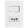 Interruptor Simples De 10 Ampères E Tomada 2p+t De 20 Ampères 4x2 Branco - 615073bc - Pial Plus