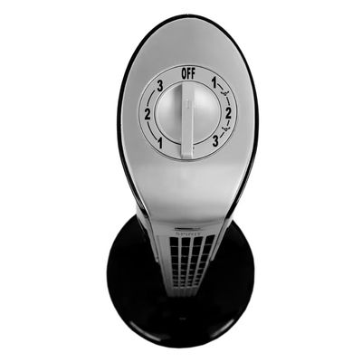 Ventilador de Torre 90cm Spirit Easy 40W de Potência e 3 Velocidades Preto com Prata / 220V