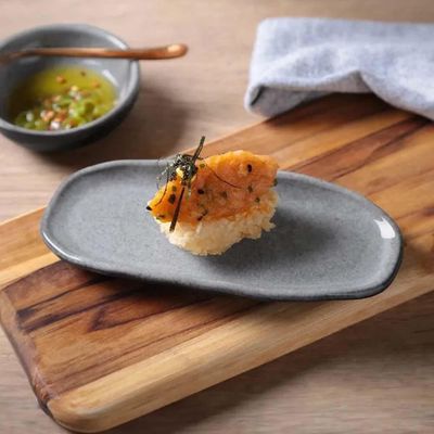 Conjunto de Travessas Oval Rasa Mini Orgânico Dust 16,5x8cm 4 Peças Porto Brasil Preto