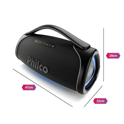Caixa de Som Boombox Philco Extreme 300W PBX01 Bivolt