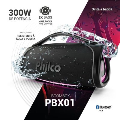 Caixa de Som Boombox Philco Extreme 300W PBX01 Bivolt