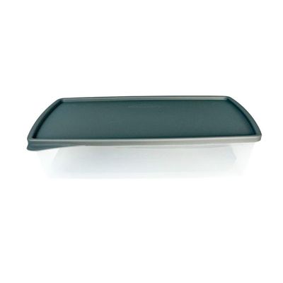 Pote Hermético Retangular 1,4l Plasvale Cinza