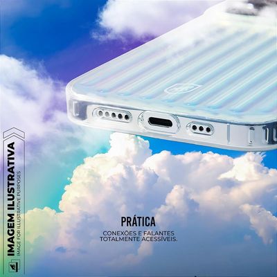 Capa para iPhone 16 Pro - Rainbow Transparente - Gshield
