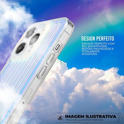 Capa para iPhone 16 Pro - Rainbow Transparente - Gshield