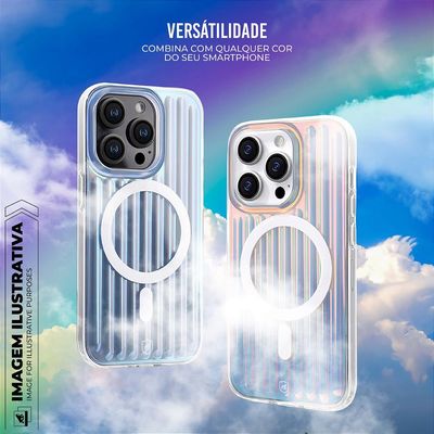 Capa para iPhone 16 Pro - Rainbow Transparente - Gshield