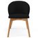 Kit 06 Cadeiras De Jantar E Estar Living Estofada Mia L02 Bouclê Preto - Lyam Decor