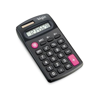 Calculadora De Bolso CB 1483 8 Dígitos 4 Operações Básicas Visor De Cristal Líquido Alimentação Solar