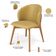 Kit 04 Cadeiras de Jantar e Estar Living Estofada Mia L02 Couríssimo Fendi - Lyam Decor