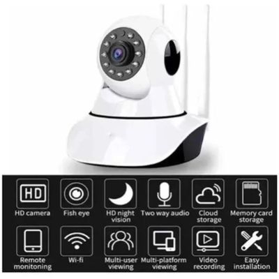 Kit CFTV Sem Fio 2 Câmeras Wifi HD 720p Robo Wireless