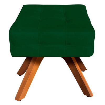 Puff Decorativo Base Giratória Karen Suede Verde - Gran Belo