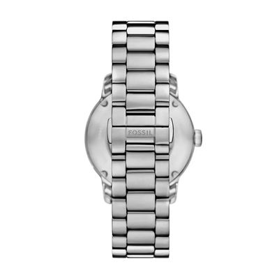 Relógio Fossil Masculino Ref: Me3262/1kn Automático Esqueleto Prateado