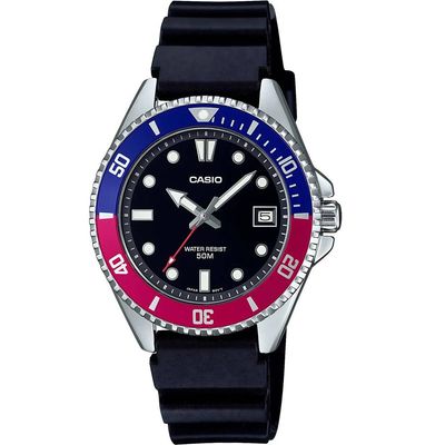 Relógio Casio Masculino Ref: Mdv-10-1a2vdf Duro Prateado Menor