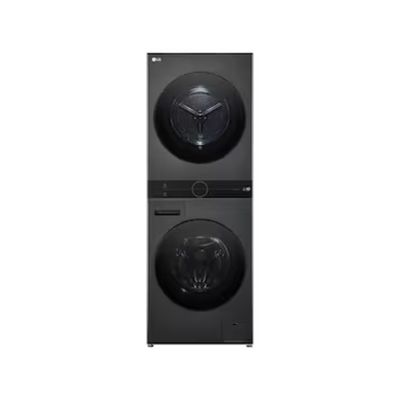 Lavadora e Secadora WK14BS6 WashTower 14kg TurboWash 360° AI ThinQ Black LG Inox / 110V