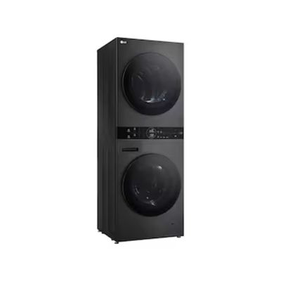 Lavadora e Secadora WK14BS6 WashTower 14kg TurboWash 360° AI ThinQ Black LG Inox / 110V