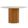 Mesa de Jantar 6 Lugares Redonda 135cm Verbena N01 Ypê Off White - Lyam Decor
