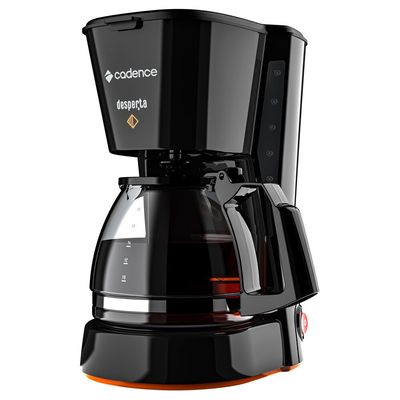 Cafeteira Elétrica Cadence, Desperta Contrast, 750mls, 600W, Preta - CAF338 Preto / 220V