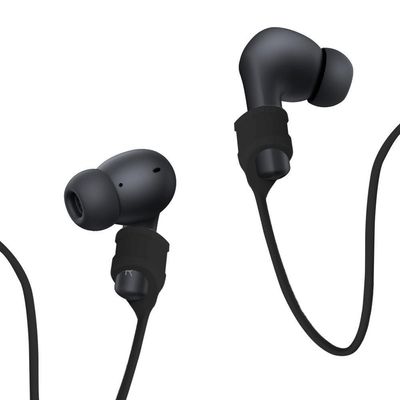 Cordão Antiqueda De Silicone Para Fones Bluetooth, Preto