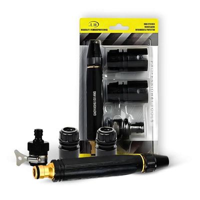 Bico Alta Pressão Jato Mangueira água Kit 4 Pçs Lava Carro