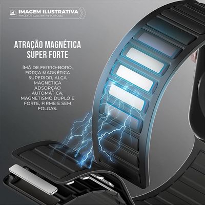 Pulseira para Apple Watch 42 / 44 / 45 / 46 / 49MM - Titanium Magnética - Gshield