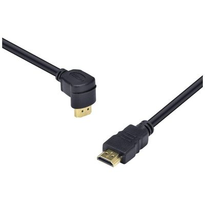 Cabo Hdmi 2.0 4k Ultra Hd 3d Conexao Ethernet Com 01 Conector 90o 2 Metros - H2090-2