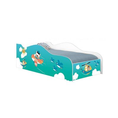Cama Carro Fun Adesivada Patrulha Animal Solteiro