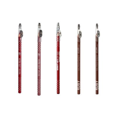 Kit Ruby Kisses Com 5 Lápis De Boca Ultra Easy