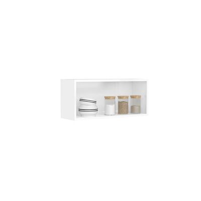 Armário Aéreo Cozinha Em Aço 80cm 2 Ptas Essência Bertolini Pecan