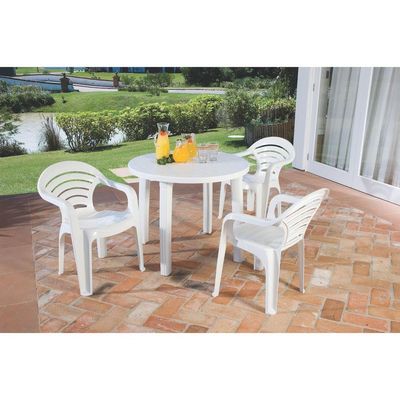 Mesa Tramontina Cassino em Polipropileno Branco
