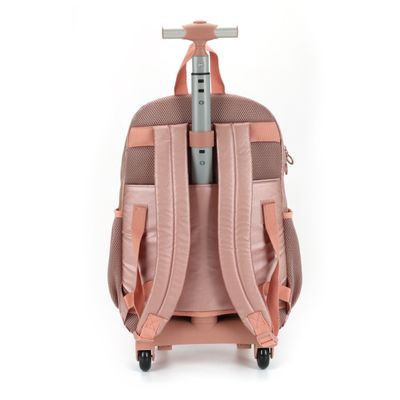 Mochila Up4you Juvenil De Rodinha Rosé - Luxcel