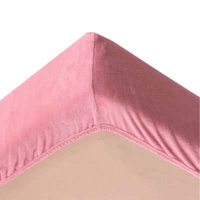 Jogo de Lençol King em Manta Plush 3 Peças - Rosa - 100% Poliéster