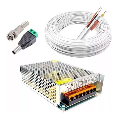 Kit Cftv 4 Câmeras Segurança 1mp 20m Dvr Full Hd 4 Ch S/ Hd