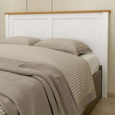 Cabeceira de Madeira Maciça Para Cama Queen Mazzaro F06 Branco Freijó - Lyam Decor