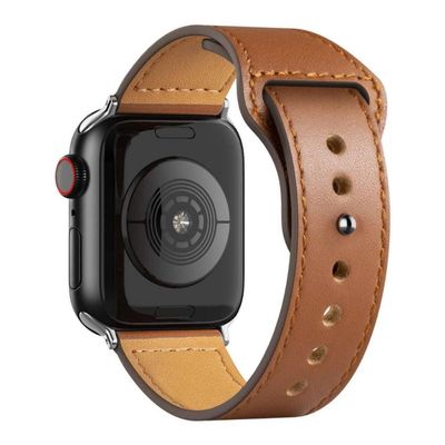 Pulseira de Couro para Apple Watch 38 / 40 / 41MM - Marrom - Gshield