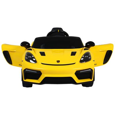 Carro Elétrico Infantil Porsche Spyder 718 Rs 12v Amarelo Bel Único / 12V