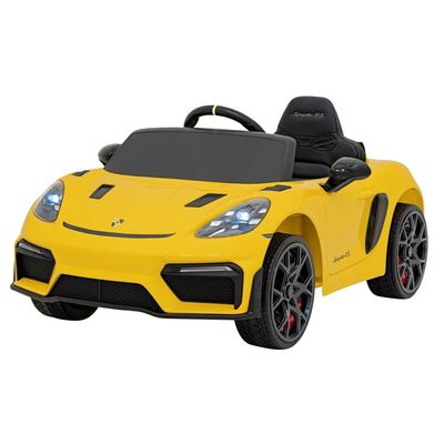Carro Elétrico Infantil Porsche Spyder 718 Rs 12v Amarelo Bel Único / 12V