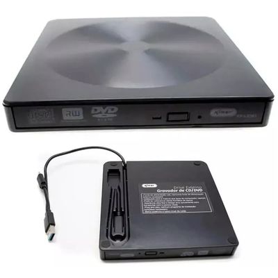 Drive Gravador de CD/DVD Externo Usb 3.0 e Type-C KP-LE303