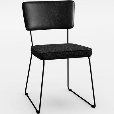 Mesa Capri 160cm Off White Com 6 Cadeiras Allana B05 Couríssimo Preto Linho Chumbo - Lyam Decor