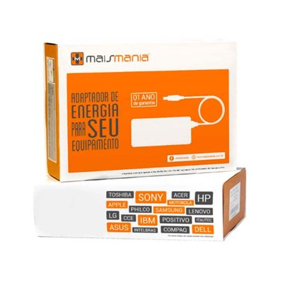 Fonte para notebook asus  12v 3a 4.8 x 1.7 mm445 maismania