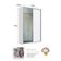 Guarda Roupa Solteiro Branco 147x59,8x235cm 1 Espelho 2 Portas 3 Gavetas RC 2004 Emovell