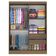 Guarda roupa Infantil Madesa 2 Portas Correr Espelho Rustic